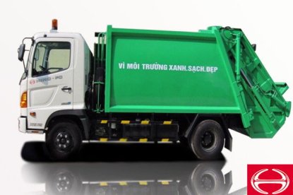 XE ÉP RÁC HINO 9 KHỐI